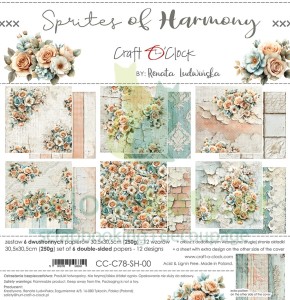 Zestaw papierów do scrapbookingu 30x30 Craft O'Clock Sprites of Harmony
