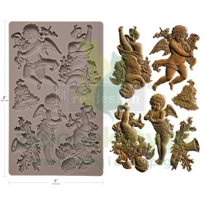 Forma foremka silikonowa Prima 13x20 cm Angelic Floral Noel Aniołki