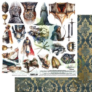 Papier do scrapbookingu 30x30 Alchemy Of Art dodatki do wycinania The Legends of the Dragons Legendy Smoków