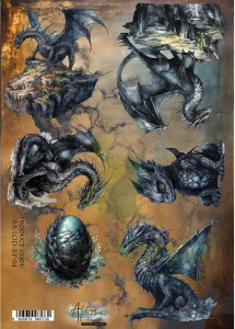 Papier ryżowy Alchemy Of Art A4 The Legends of the Dragons Legendy Smoków  