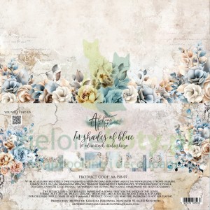 Zestaw papierów do scrapbookingu 30x30 Alchemy Of Art In shades of blue W odcieniach niebieskiego