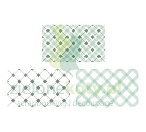 Stempel Sizzix Stamps Tartan kratka