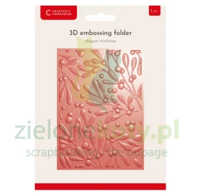 Folder do embossingu Crafter's Companion 13x18 cm Elegant Mistletoe jemioła