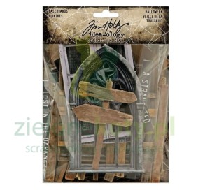 Dodatki papierowe tekturkowe Tim Holtz Idea-Ology Baseboards - Halloween 2025 
