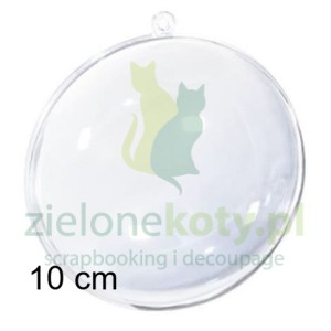 Bombka akrylowa plexi medalion wypukły 10cm