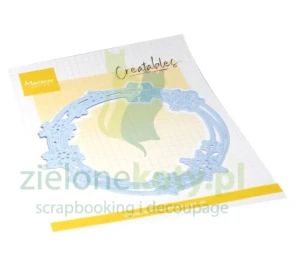 Wykrojnik Marianne Design Creatables  Ice Crystals Circle okrągła ramka ze śnieżynkami