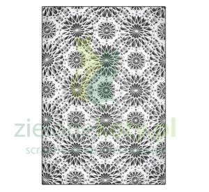 Folder do embbosingu Sizzix A5 Kaleidoscope Large tło kalejdoskop