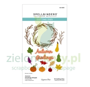 Wykrojnik Spellbinders Autumn Greetings Wreath jesienny wianek