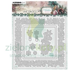 Wykrojnik Studio Light Christmas Blush Christmas Snowy frame