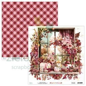 Papier do scrapbookingu 30x30 Mintay Rust and Rose 02