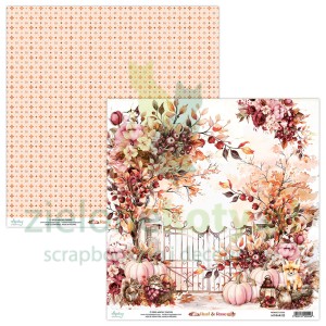 Papier do scrapbookingu 30x30 Mintay Rust and Rose 03