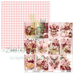 Papier do scrapbookingu 30x30 Mintay Rust and Rose 06