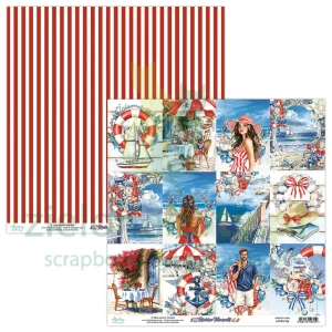 Papier do scrapbookingu 30x30 Mintay Riviera Moments 06