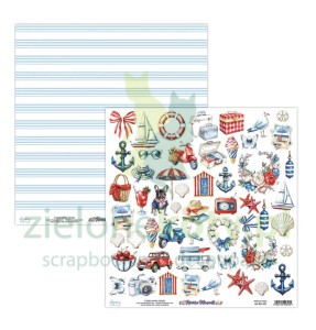 Papier do scrapbookingu 30x30 Mintay dodatki do wycinania Riviera Moments 