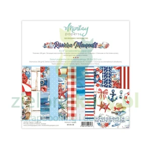 Zestaw papierów do scrapbookingu 20x20 Mintay Riviera Moments
