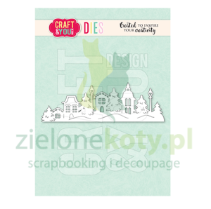 Wykrojnik Craft&You Design Village Border zimowy widoczek