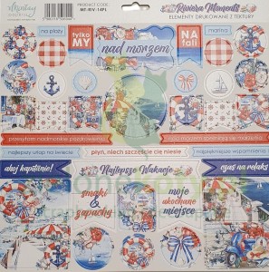 Arkusz elementów tekturowych Mintay Riviera Moments