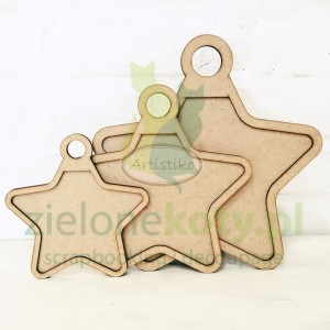 HDF Baza Artistiko gwiazdka z nakładką średnia 19,5 cm x