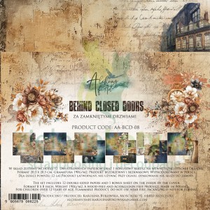 Zestaw papierów do scrapbookingu 20x20  Alchemy Of Art Behind closed doors Za zamkniętymi drzwiami