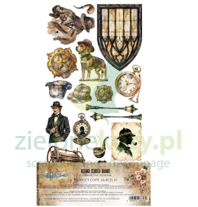 Zestaw papierów 15x30 Alchemy Of Art dodatki do wycinania Behind closed doors Za zamkniętymi drzwiami