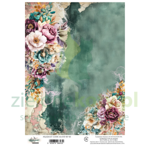 Papier ryżowy Alchemy Of Art A4 Dreamy Dreams kwiaty 