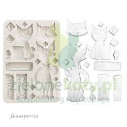 Forma foremka silikonowa Stamperia A5 Furry Friends koty