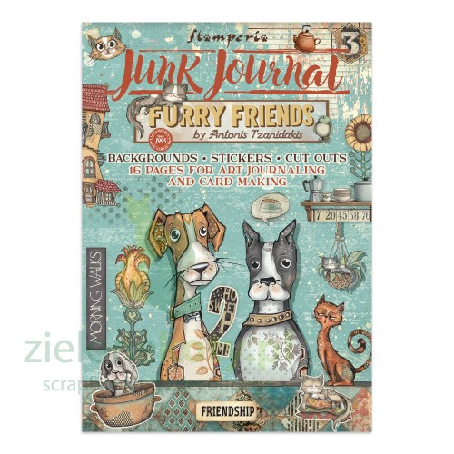 junk-journal-stamperia-furry-friends