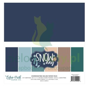 Zestaw papierów 30x30 Echo Park Snow Day bazowe 