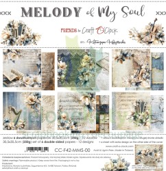 Zestaw papierów do scrapbookingu 30x30 Craft O'Clock Melody of My  Soul