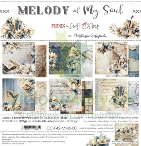 Zestaw papierów do scrapbookingu 30x30 Craft O'Clock Melody of My  Soul