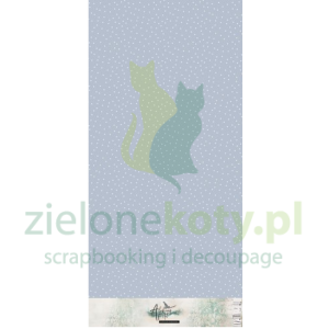 Okładka materiałowa Alchemy of Art The Baby 33x70 cm  niebieska w kropki