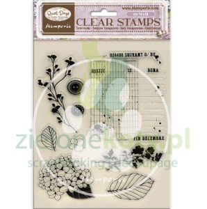 Stempel akrylowy Stamperia Quiet Days Hortensja tabelka