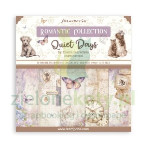 Zestaw papierów do scrapbookingu 20x20 Stamperia Quiet Days