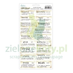 Naklejki papierowe Mintay Art Journal - Dictionary Words Happy