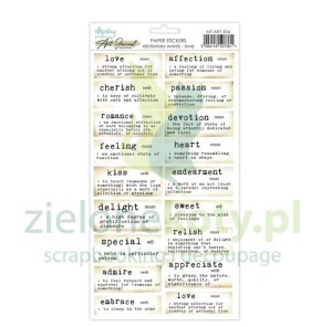 Naklejki papierowe Mintay Art Journal - Dictionary Words Love
