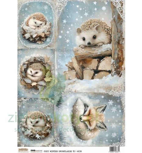 papier-ryżowy-cosy-winter-snowflakes-jeże.png