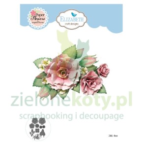 Wykrojnik Elizabeth Paper flowers Rose róże