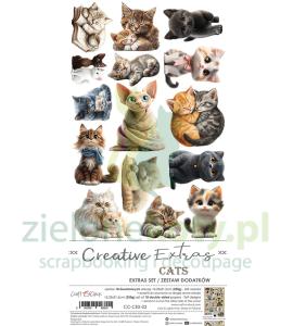Zestaw dodatków Craft O'Clock Creative Extras 03 Cats koty