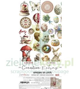 Zestaw dodatków Craft O'Clock Creative Extras Mix 01 Spring In love wiosna miłość