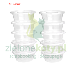Pojemnik do mediów, farb, drobiazgów 50 ml 10 szt.