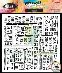 Szablon maska Visible Image 15x15 cm Ledger cyfry
