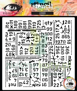 Szablon maska Visible Image 15x15 cm Ledger cyfry