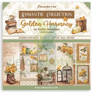 Zestaw papierów 30x30 Stamperia Golden Harmony x