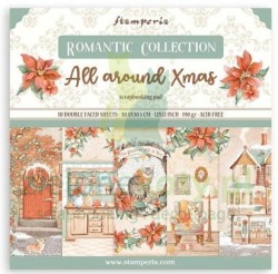 Zestaw papierów 30x30 Stamperia Romantic Collection All Around Xmas