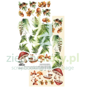 Papier do scrapbookingu 15x30 Alchemy Of Art dodatki do wycinania Friends of the Forest Przyjaciele lasu