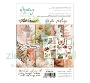 Zestaw papierów do scrapbookingu 15x20cm Mintay Art Journal Tender Feelings 