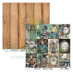 Papier do scrapbookingu 30x30 Mintay Man Cave 06