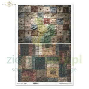Papier ryżowy ITD Collection A3 patchwork