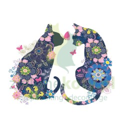 Serwetka 33x33cm kwieciste koty (1332809)