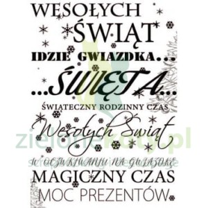 Stempel gumowy AB Studio napisy święta